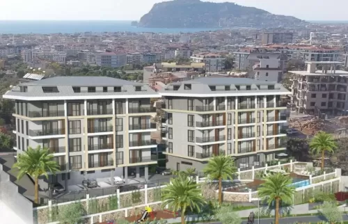 Residential Ready Property 1 Bedroom F/F Apartment  for sale in Alanya , Antalya #55022 - 1  image 