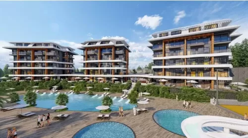 Residential Ready Property 1 Bedroom F/F Apartment  for sale in Alanya , Antalya #55679 - 1  image 
