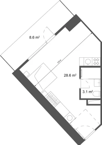 Residential Off Plan Studio U/F Hotel Apartments  for sale in Batumi , georgia #60708 - 1  image 