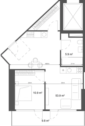 Residential Off Plan 1 Bedroom U/F Hotel Apartments  for sale in Batumi , georgia #60715 - 1  image 