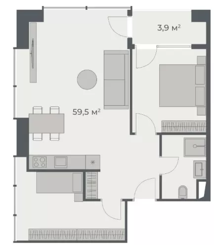 Residential Ready Property 2 Bedrooms F/F Apartment  for sale in Batumi , georgia #60731 - 1  image 