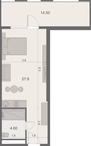 Residential Ready Property 2 Bedrooms F/F Apartment  for sale in Batumi , georgia #60735 - 1  image 